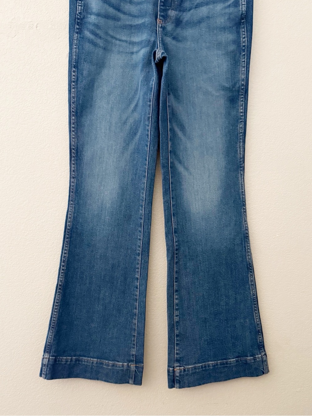 Wrangler Retro High Rise Flare Trouser Jeans 28 Denim Blue Western Ranch NWT - Picture 11 of 16